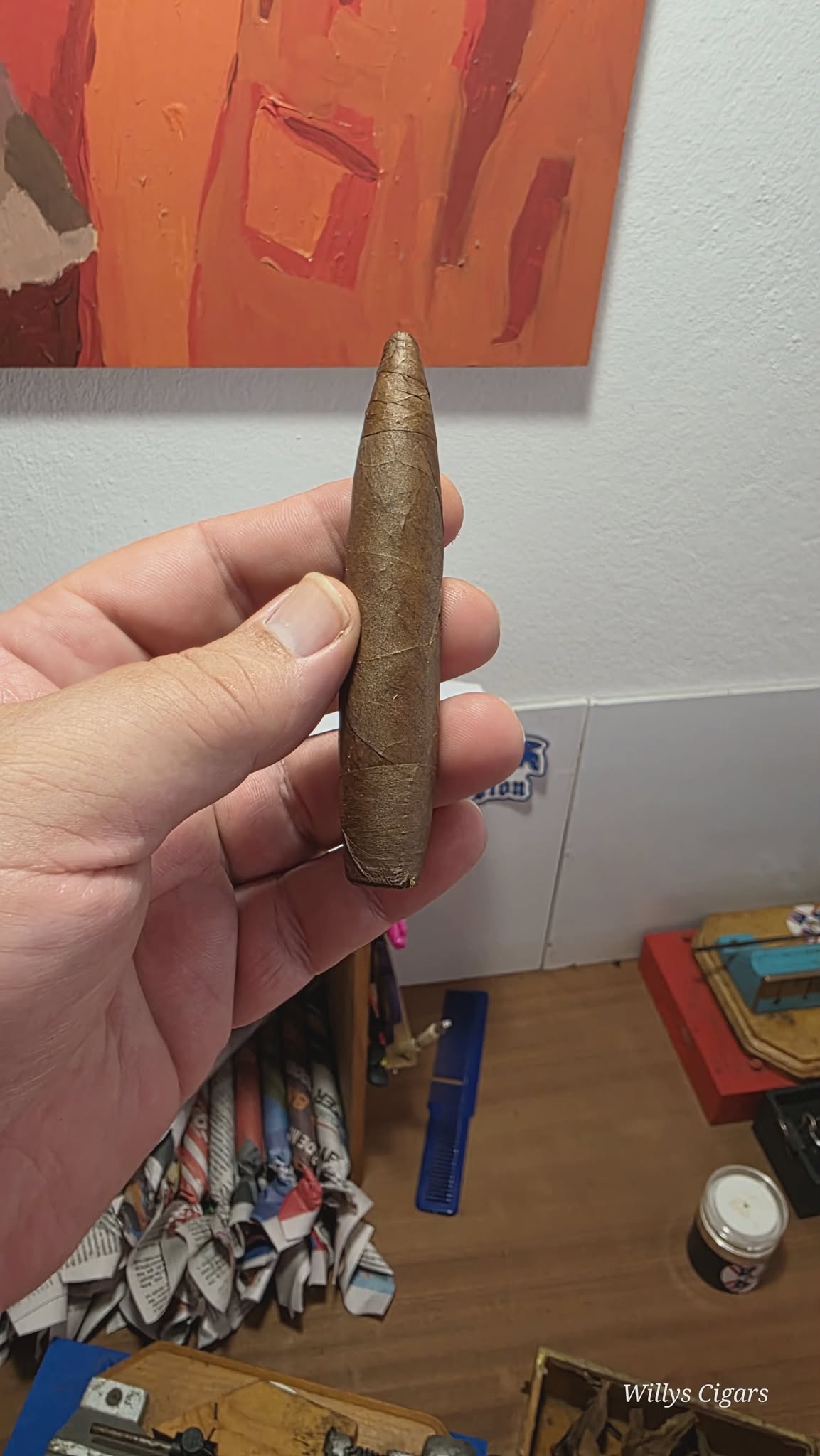 Perfecto No.1 Figurado Cigar Mold - 50 Ring Gauge, 8 Slot - view 4