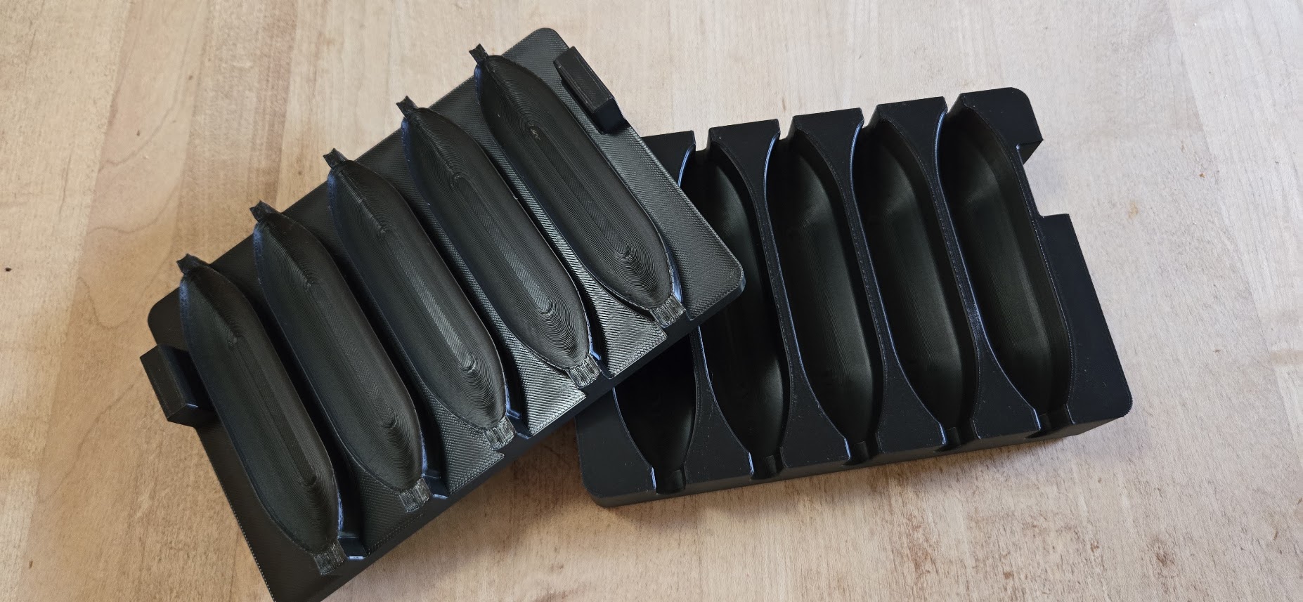 Razorback Figurado Cigar Mold - 64 Ring Gauge, 5 Slot - view 3